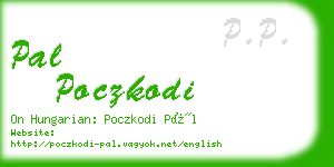 pal poczkodi business card
